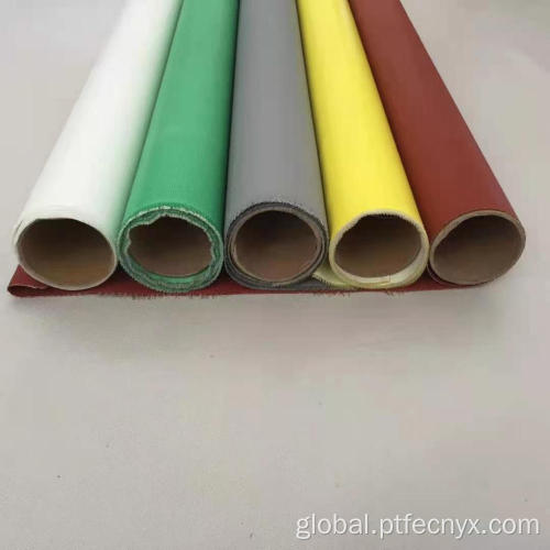 White Fire Resistance Silicone Fabric 0.25mm Double sides coated silicone rubber fabric Supplier